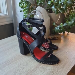 Sol Sana HENRIETTA Black Strappy Heels